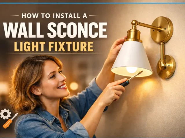 How To Install A Wall Sconce Light Fixture