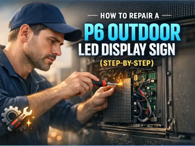 How to Repair a P6 Outdoor LED Display Sign (Step-by-Step)